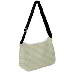 Creamy Yellow & Black - Zip Up Shoulder Bag by FashionLane