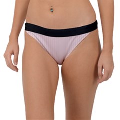 Soft Bubblegum Pink & Black - Band Bikini Bottom