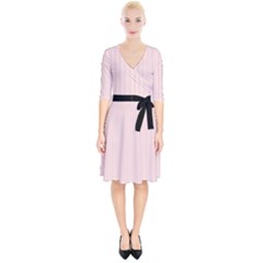 Soft Bubblegum Pink & Black - Wrap Up Cocktail Dress by FashionLane