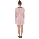 Soft Bubblegum Pink & Black - Drop Hem Mini Chiffon Dress View2