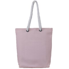 Soft Bubblegum Pink & Black - Full Print Rope Handle Tote (small)