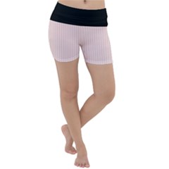 Soft Bubblegum Pink & Black - Lightweight Velour Yoga Shorts