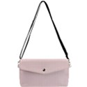 Soft Bubblegum Pink & Black - Removable Strap Clutch Bag View1