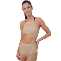 Soybean Orange & Black - High Waist Tankini Set