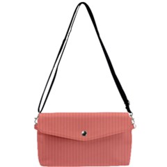 Tea Rose Red & Black - Removable Strap Clutch Bag by FashionLane