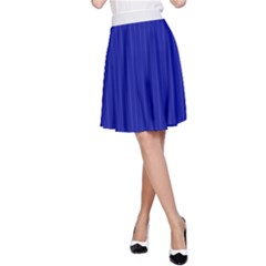 Admiral Blue & White - A-Line Skirt