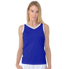 Admiral Blue & White - Women s Basketball Tank Top