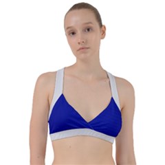 Admiral Blue & White - Sweetheart Sports Bra