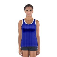 Admiral Blue & White - Sport Tank Top 