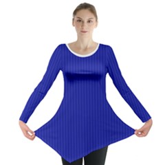 Admiral Blue & White - Long Sleeve Tunic 