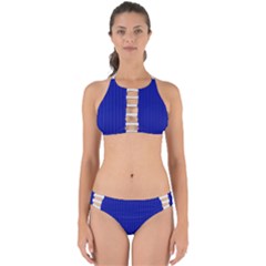 Admiral Blue & White - Perfectly Cut Out Bikini Set