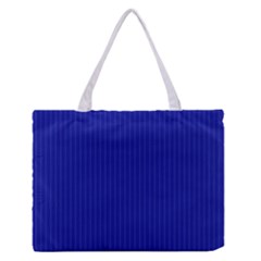 Admiral Blue & White - Zipper Medium Tote Bag