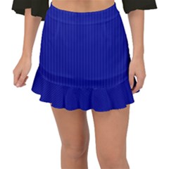 Admiral Blue & White - Fishtail Mini Chiffon Skirt