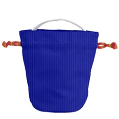 Admiral Blue & White - Drawstring Bucket Bag