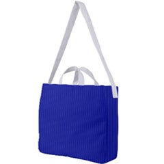 Admiral Blue & White - Square Shoulder Tote Bag