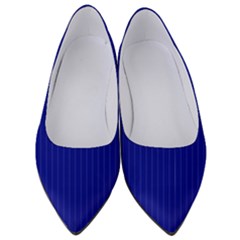 Admiral Blue & White - Women s Low Heels