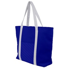 Admiral Blue & White - Zip Up Canvas Bag