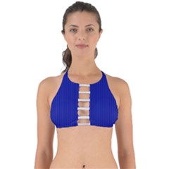 Admiral Blue & White - Perfectly Cut Out Bikini Top