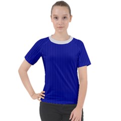 Admiral Blue & White - Women s Sport Raglan Tee