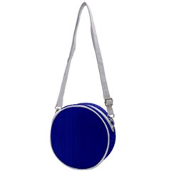 Admiral Blue & White - Crossbody Circle Bag