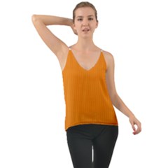 Apricot Orange & White - Chiffon Cami by FashionLane