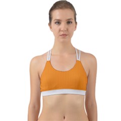 Apricot Orange & White - Back Web Sports Bra by FashionLane