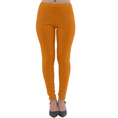 Apricot Orange & White - Lightweight Velour Leggings by FashionLane