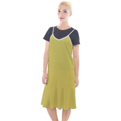 Ceylon Yellow & White - Camis Fishtail Dress by FashionLane