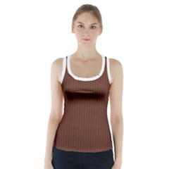 Emperador Brown & White - Racer Back Sports Top by FashionLane