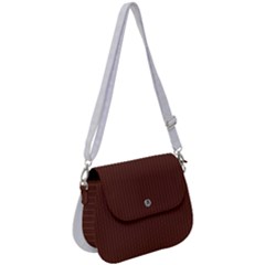 Emperador Brown & White - Saddle Handbag by FashionLane