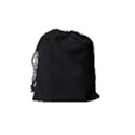 Midnight Black & White - Drawstring Pouch (Medium) View2