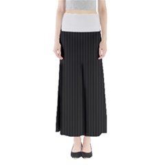 Midnight Black & White - Full Length Maxi Skirt by FashionLane