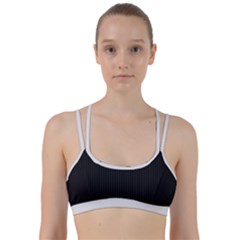 Midnight Black & White - Line Them Up Sports Bra by FashionLane