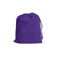 Spanish Violet & White - Drawstring Pouch (Medium)