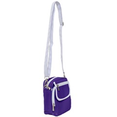 Spanish Violet & White - Shoulder Strap Belt Bag