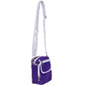 Spanish Violet & White - Shoulder Strap Belt Bag View1