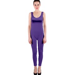 Spanish Violet & White - One Piece Catsuit