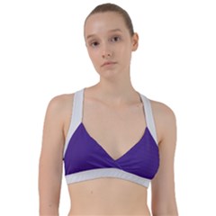 Spanish Violet & White - Sweetheart Sports Bra