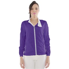 Spanish Violet & White - Women s Windbreaker by FashionLane