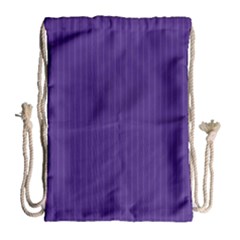 Spanish Violet & White - Drawstring Bag (Large)