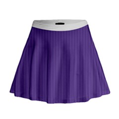 Spanish Violet & White - Mini Flare Skirt