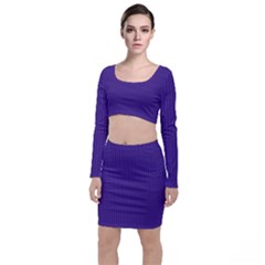 Spanish Violet & White - Top and Skirt Sets