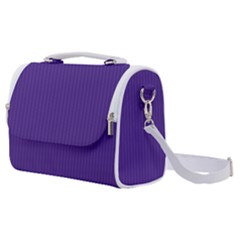Spanish Violet & White - Satchel Shoulder Bag