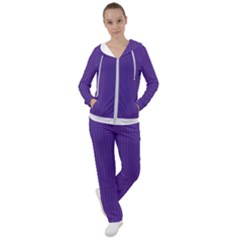 Spanish Violet & White - Women s Tracksuit