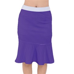 Spanish Violet & White - Short Mermaid Skirt