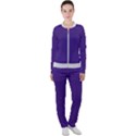 Spanish Violet & White - Casual Jacket and Pants Set View1