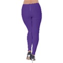 Spanish Violet & White - Velvet Leggings View2