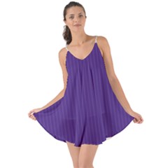 Spanish Violet & White - Love the Sun Cover Up