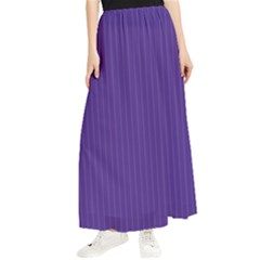 Spanish Violet & White - Maxi Chiffon Skirt