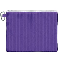 Spanish Violet & White - Canvas Cosmetic Bag (XXXL)